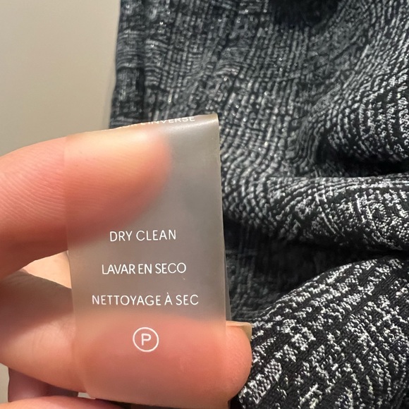 Calvin Klein black and silver classic dress with short tulip sleeves size 12. - Picture 6 of 7